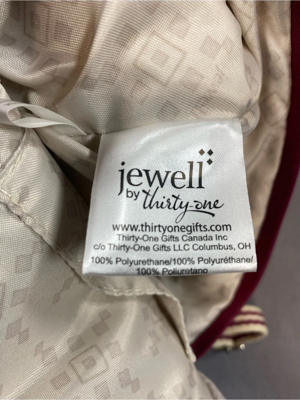 Jewell by Thirty One Mini Pebbled Backpack in Fuchsia